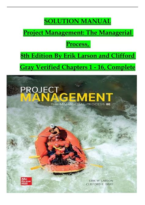 SOLUTION MANUAL PROJECT MANAGEMENT THE MANAGERIAL PROCESS Ebook Doc