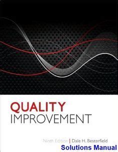 SOLUTIONS MANUAL FOR BESTERFIELD QUALITY IMPROVEMENT Ebook Ebook Doc