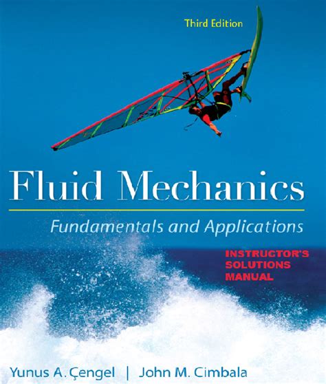 SOLUTIONS MANUAL FOR FLUID MECHANICS FUNDAMENTALS APPLICATIONS Ebook Doc