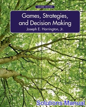 SOLUTIONS MANUAL GAMES STRATEGIES AND DECISION MAKING Ebook Doc