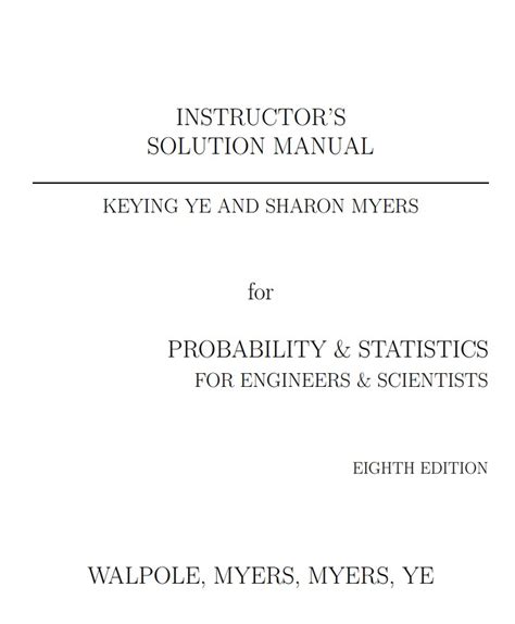 SOLUTIONS MANUAL TO PROBABILITY CONCEPTS IN ENGINEERING BY ANG Ebook Kindle Editon
