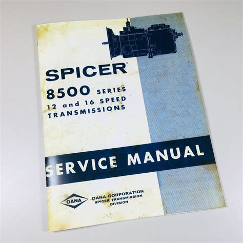 SPICER TRANSMISSION MANUAL Ebook PDF