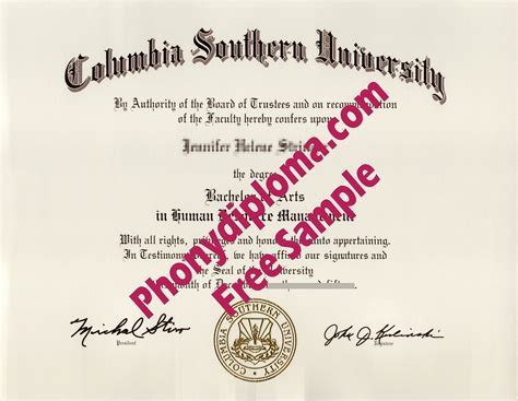 SPS Columbia Diploma Sample: Explore the Gateway to Academic Excellence