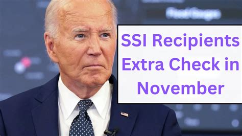 SSI Recipients Extra Check November 2023