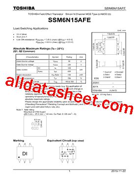 SSM6N15AFE: The Versatile FET for High-Power Switching Applications