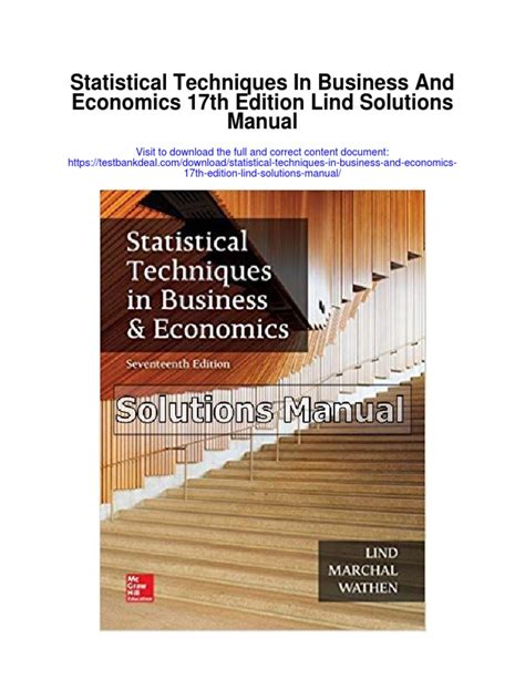 STATISTICAL TECHNIQUES IN BUSINESS AND ECONOMICS SOLUTION Ebook Kindle Editon