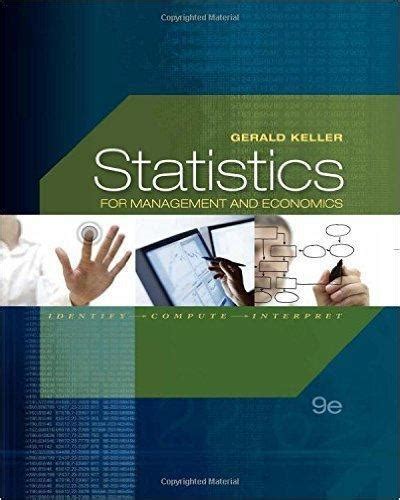 STATISTICS FOR MANAGEMENT AND ECONOMICS 9TH EDITION EBOOK Ebook Kindle Editon