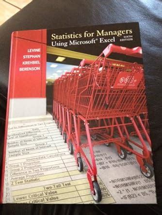 STATISTICS FOR MANAGERS SIXTH EDITION Ebook Doc