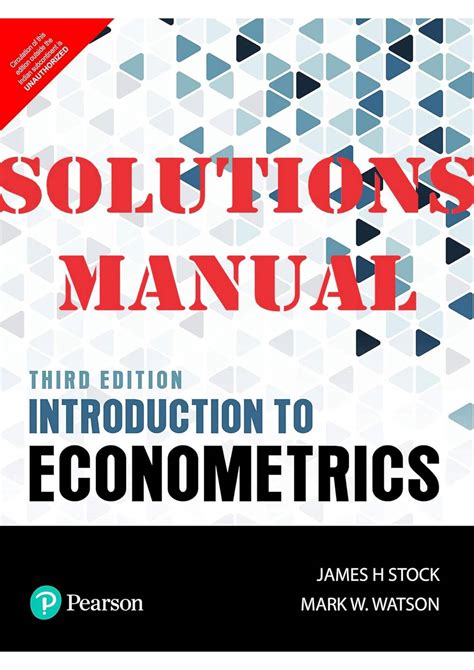 STOCK AND WATSON ECONOMETRICS SOLUTIONS 3RD EDITION Ebook Epub