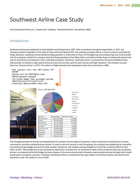 STRATEGIC MARKETING PROBLEMS SOUTHWEST AIRLINES CASE STUDY Ebook PDF