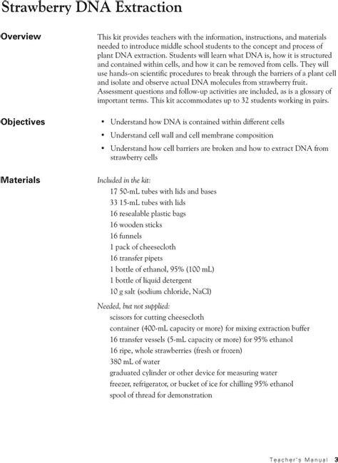 STRAWBERRY DNA EXTRACTION ANSWERS Ebook Doc