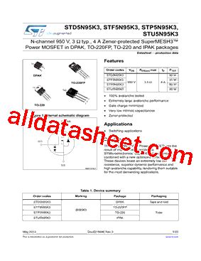 STU5N95K3