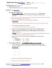 STUDENT DIRECTIONS ALPHA DECAY WORKSHIEET ANSWER FREE Ebook Reader