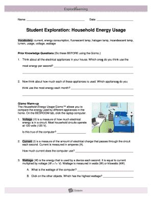 STUDENT EXPLORATION HOUSEHOLD ENERGY USAGE ANSWER KEY Ebook Doc