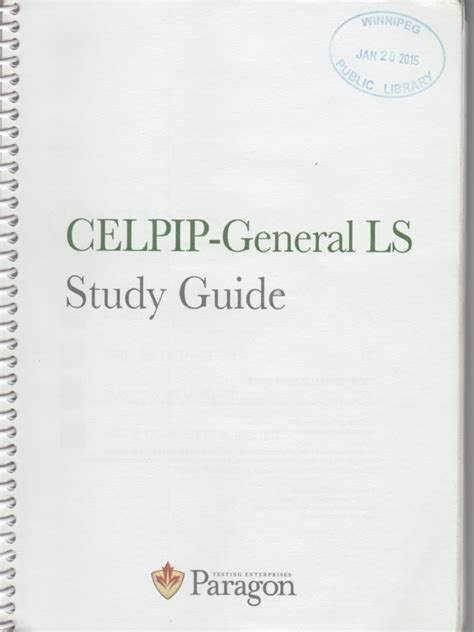 STUDY GUIDE FOR CELPIP GENERAL LS E BOOK Ebook Kindle Editon