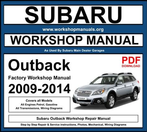 SUBARU OUTBACK SERVICE MANUAL PDF Ebook Reader