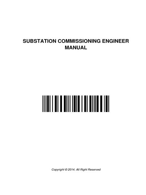 SUBSTATION COMMISSIONING ENGINEER MANUAL Ebook Epub