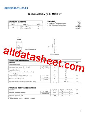 SUD23N06-31L-E3