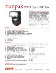 SUNPAK PZ42X MANUAL PDF Ebook Reader