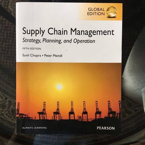 SUPPLY CHAIN MANAGEMENT 5TH EDITION SOLUTION Ebook Epub