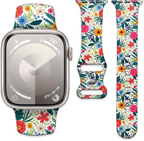 SUPTG Colorful Flowers Replacement Smartwatch Kindle Editon