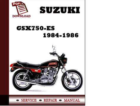 SUZUKI GSX 750 ES SERVICE MANUAL Ebook Epub