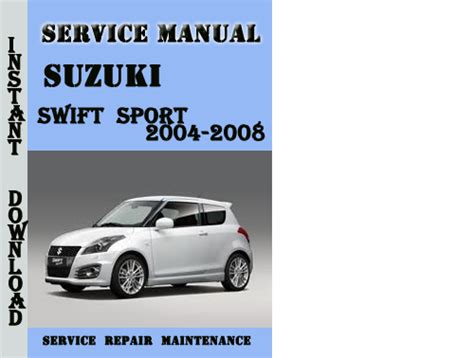 SUZUKI SWIFT SPORT MANUAL PDF Ebook PDF