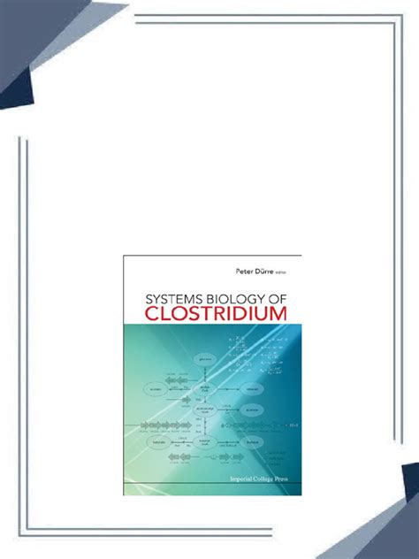 SYSTEMS BIOLOGY OF CLOSTRIDIUM Ebook Kindle Editon