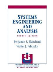 SYSTEMS ENGINEERING ANALYSIS BLANCHARD Ebook Kindle Editon