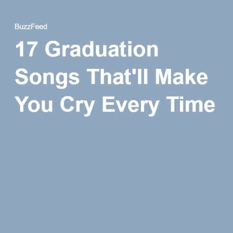 Sad Graduation Songs That Will Make You Cry