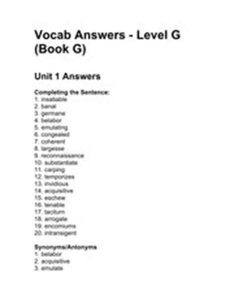 Sadlier Oxford Level F Answers PDF