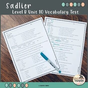 Sadlier Oxford Vocabulary Workshop Level B Unit 10 Answers Kindle Editon