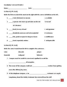 Sadlier Oxford Vocabulary Workshop Level B Unit 2 Answers Kindle Editon