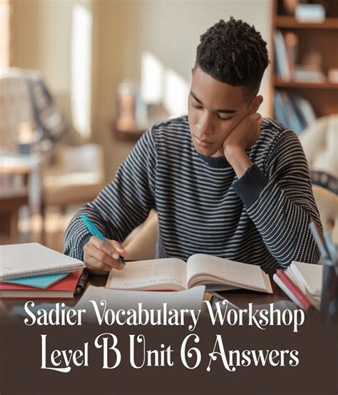 Sadlier Vocabulary Workshop Answers Level B PDF