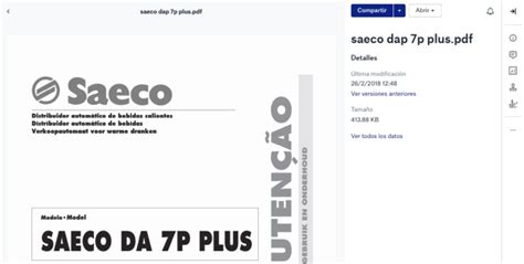 Saeco 7P Plus Ebook PDF