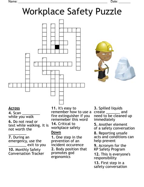 Safety Crosswords And Answer Key Doc