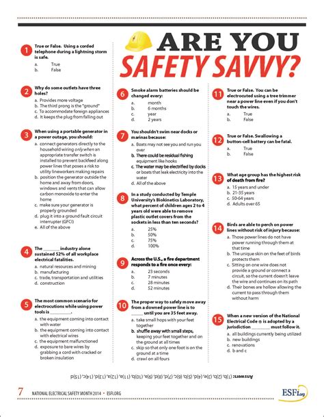 Safety Questions And Answers Reader