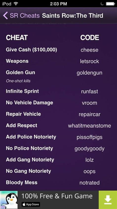 Saints Row Three Money Cheat