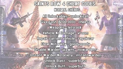 Saints Row the 4: Uncover the Ultimate Cheat Codes Revelry