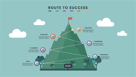 Sales Strategy Icons: Visualizing the Path to Success