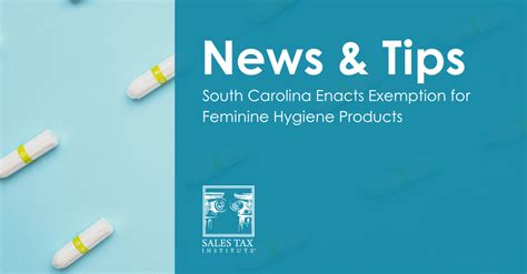 Sales tax exemption for feminine hygiene products: