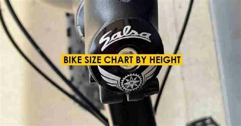 Salsa Bike Sizing Chart