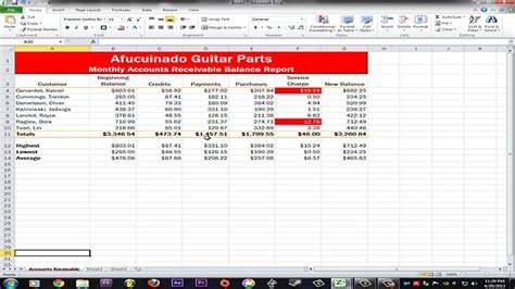 Sam 2010 Excel Projects Answers Doc