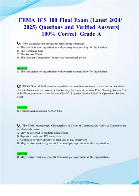 Sam 2010 Final Exam Answer 100 Questions Epub