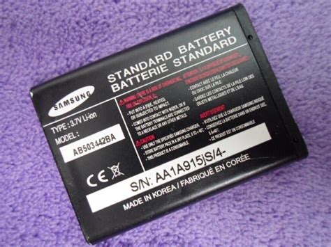 SamSUNG AB503442BA BATTERY A127 T509S Reader