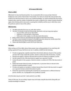 Sample AP Euro DBQ: A Comprehensive Guide for Success