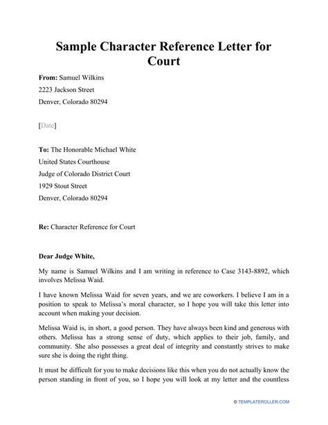 Sample Character Reference For Court By A Friend Theft Ebook Reader