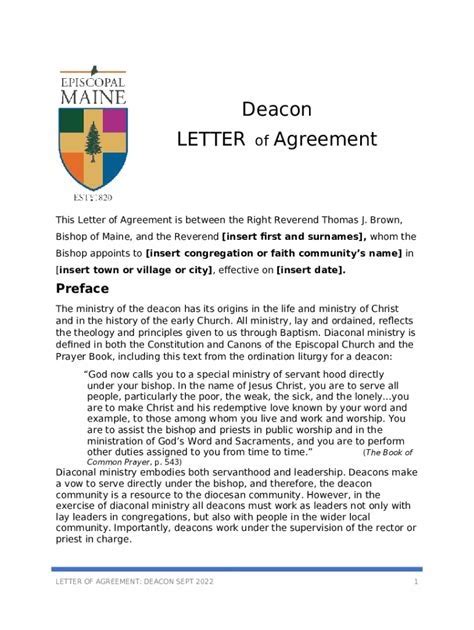 Sample Deacon Introduction Letter Ebook Doc