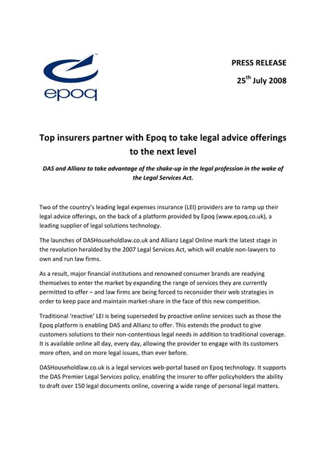 Sample Document From Epoq Legal Solutions PDF