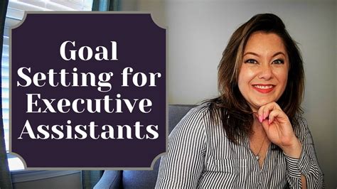 Sample Goals For Executive Assistants Ebook PDF